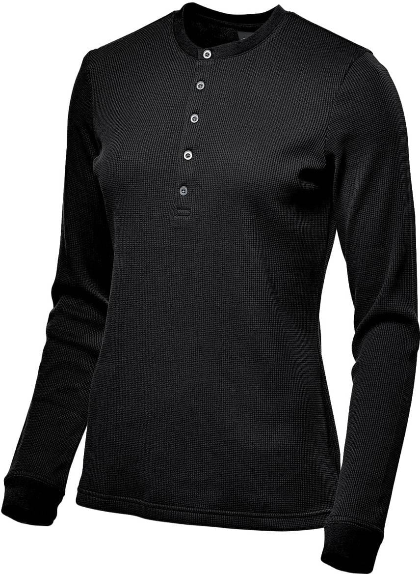 Stormtech Wk-2w Women’s Ashburn Henley - Black