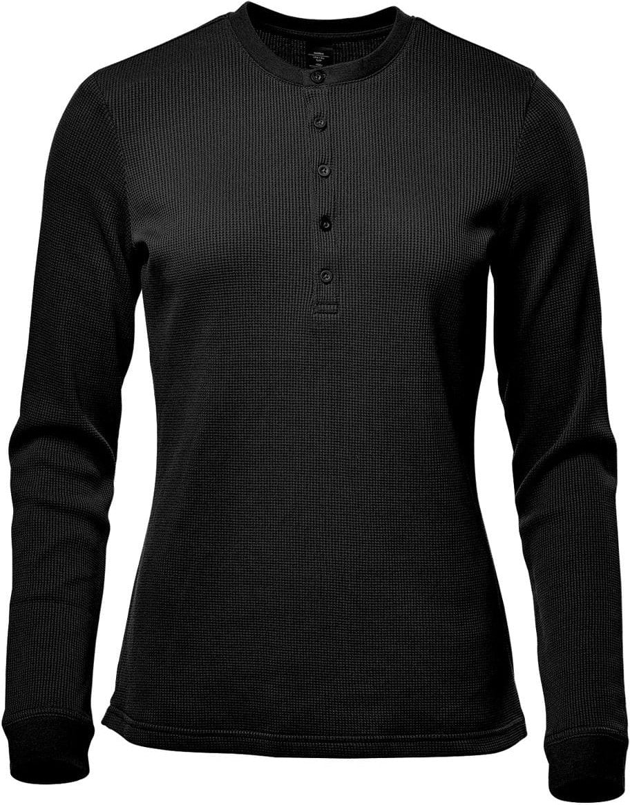 Stormtech Wk-2w Women’s Ashburn Henley - Black - Ladies Xs