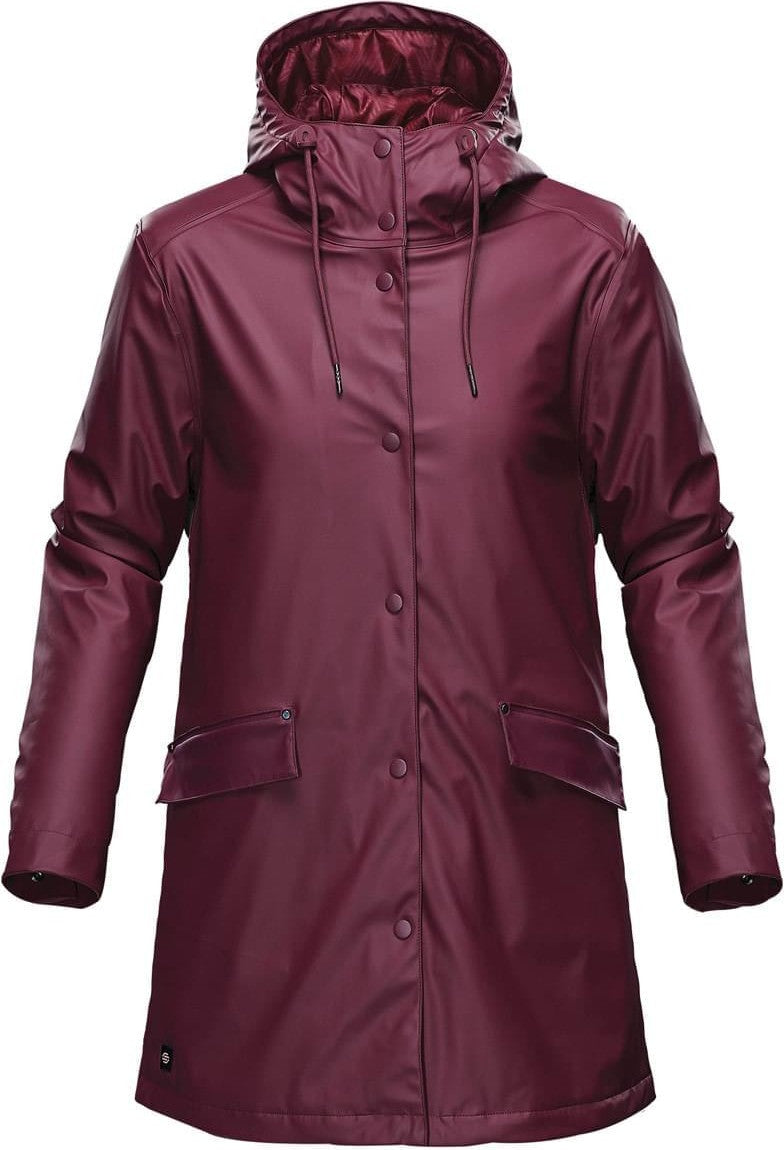 Stormtech Wrb-3w Women’s Waterfall Insulated Rain Jacket - Burgundy - Ladies Xs