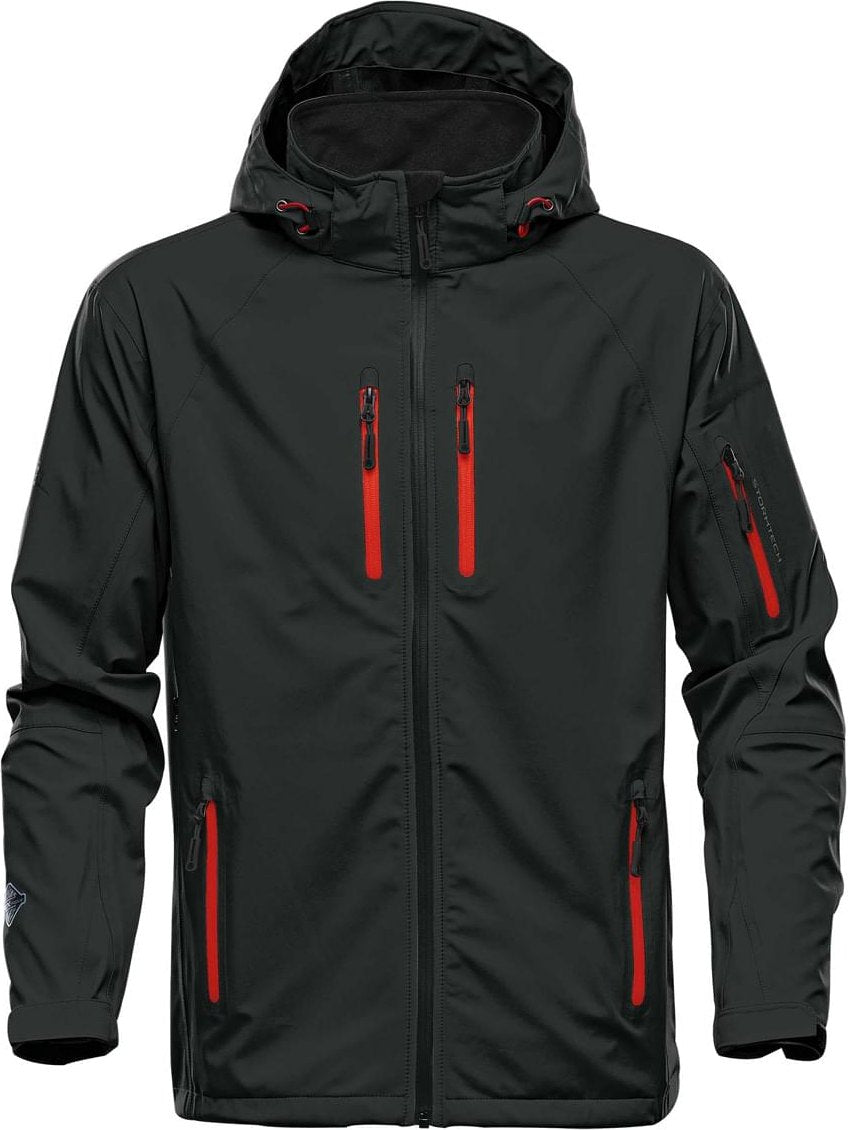 Stormtech Xb-2m Men’s Expedition Softshell - Black - Flame Red - Adult s