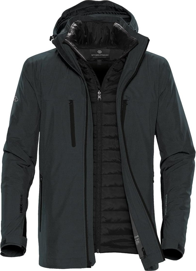 Stormtech Xb-4 Men’s Matrix 3-in-1 Jacket - Charcoal Twill - Black - Adult s