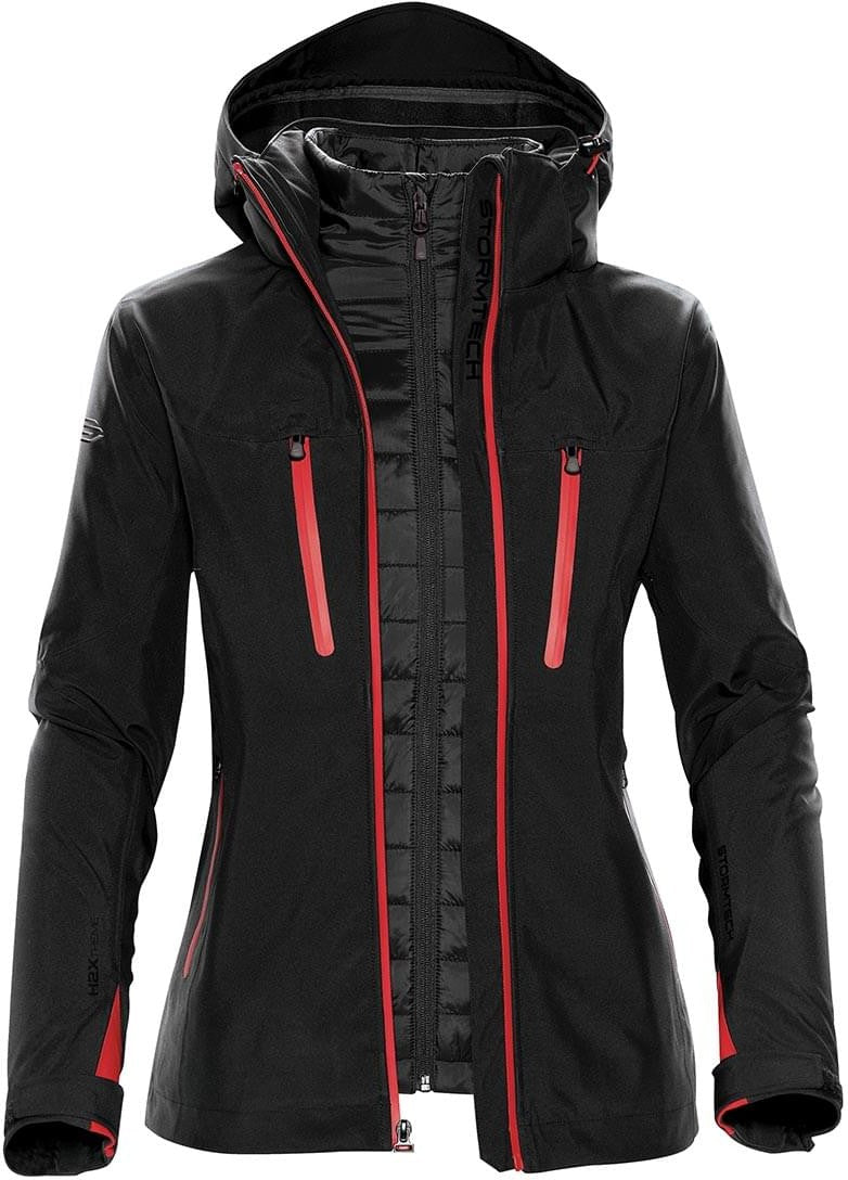 Stormtech Xb-4w Women’s Matrix 3-in-1 Jacket - Black Bright Red - Ladies Xs