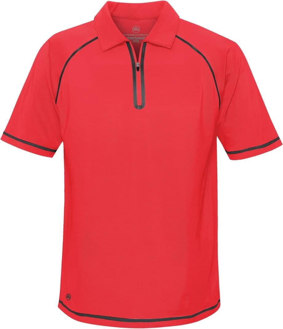 Stormtech Xbp-1 Men’s Laser Technical Polo - Red - Black - Adult Xl