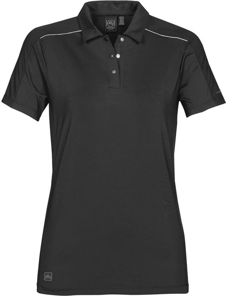 Stormtech Xkp-1w Women’s Optic Technical Polo - Black - Ladies m
