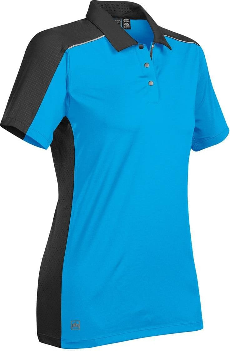 Stormtech Xkp-1w Women’s Optic Technical Polo - Electric Blue Black