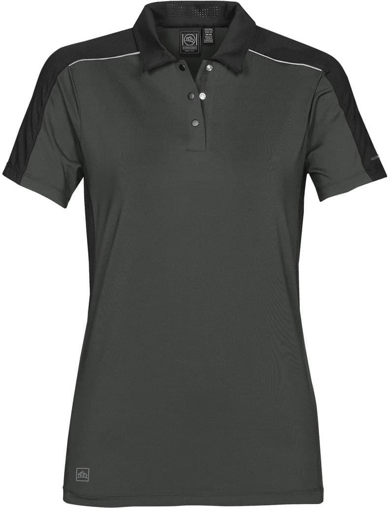 Stormtech Xkp-1w Women’s Optic Technical Polo - Graphite Black - Ladies Xs