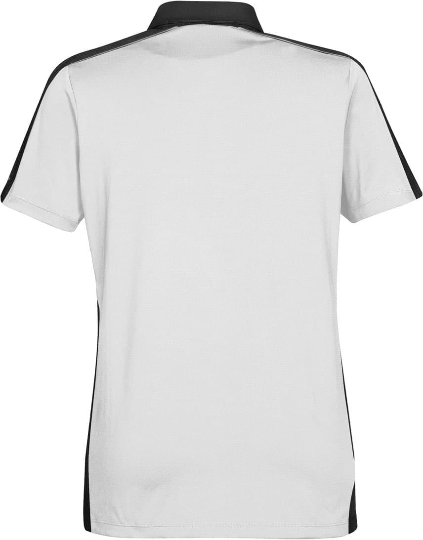 Stormtech Xkp-1w Women’s Optic Technical Polo - White - Black - Ladies Xs