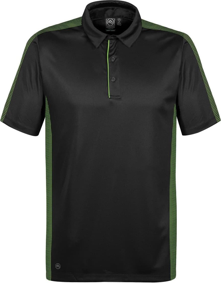 Stormtech Xpx-1 Men’s Bolt Polo - Black Spring Green - Adult s