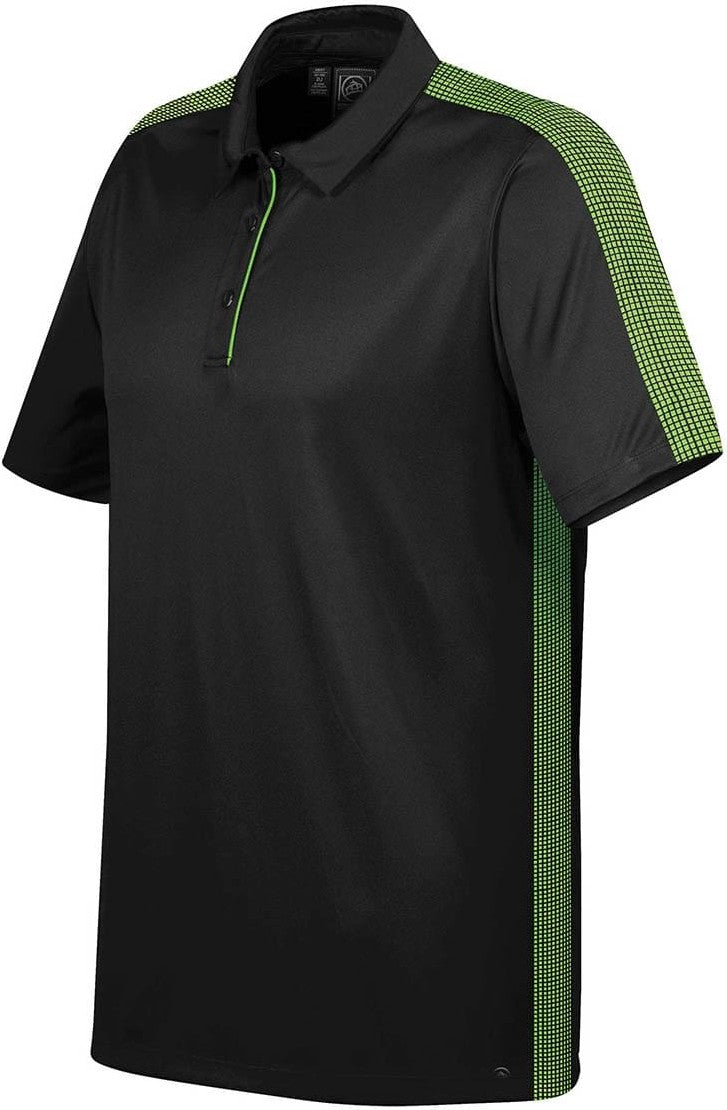 Stormtech Xpx-1 Men’s Bolt Polo - Black Spring Green