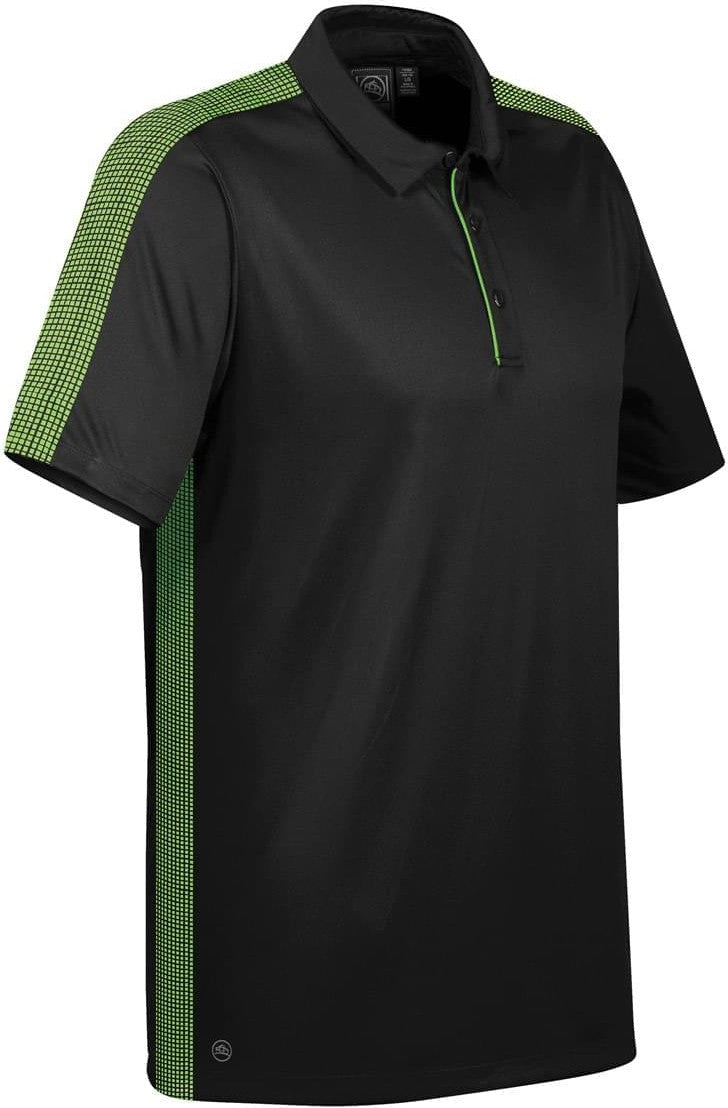 Stormtech Xpx-1 Men’s Bolt Polo - Black Spring Green