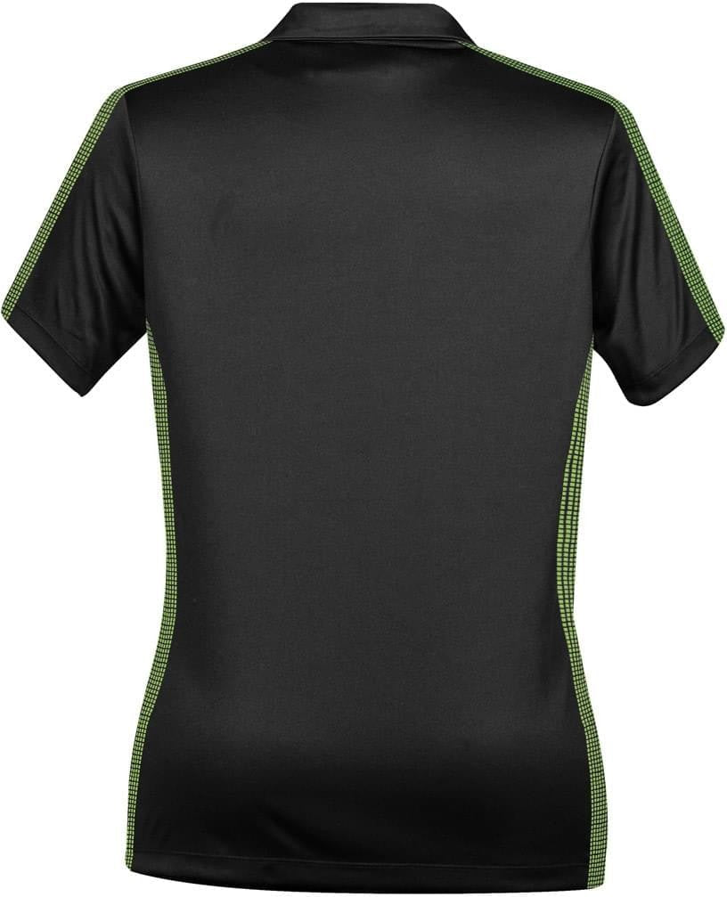 Stormtech Xpx-1w Women’s Bolt Polo - Black - Spring Green