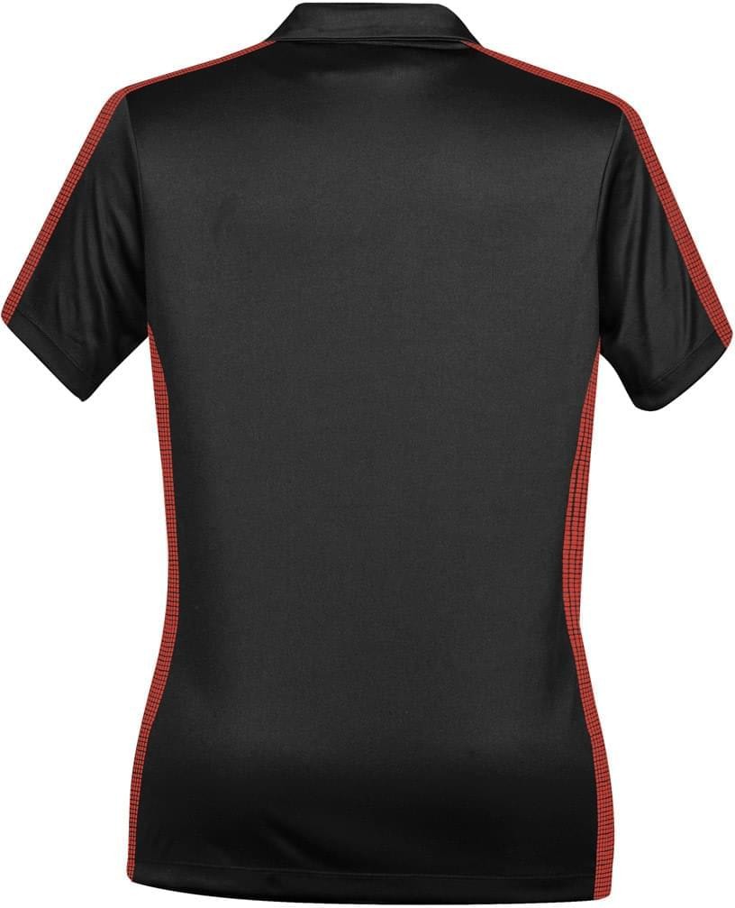 Stormtech Xpx-1w Women’s Bolt Polo - Black True Red - Ladies Xs