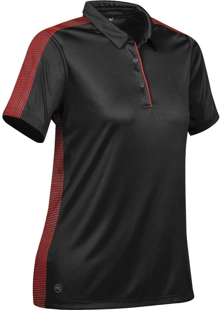 Stormtech Xpx-1w Women’s Bolt Polo - Black True Red