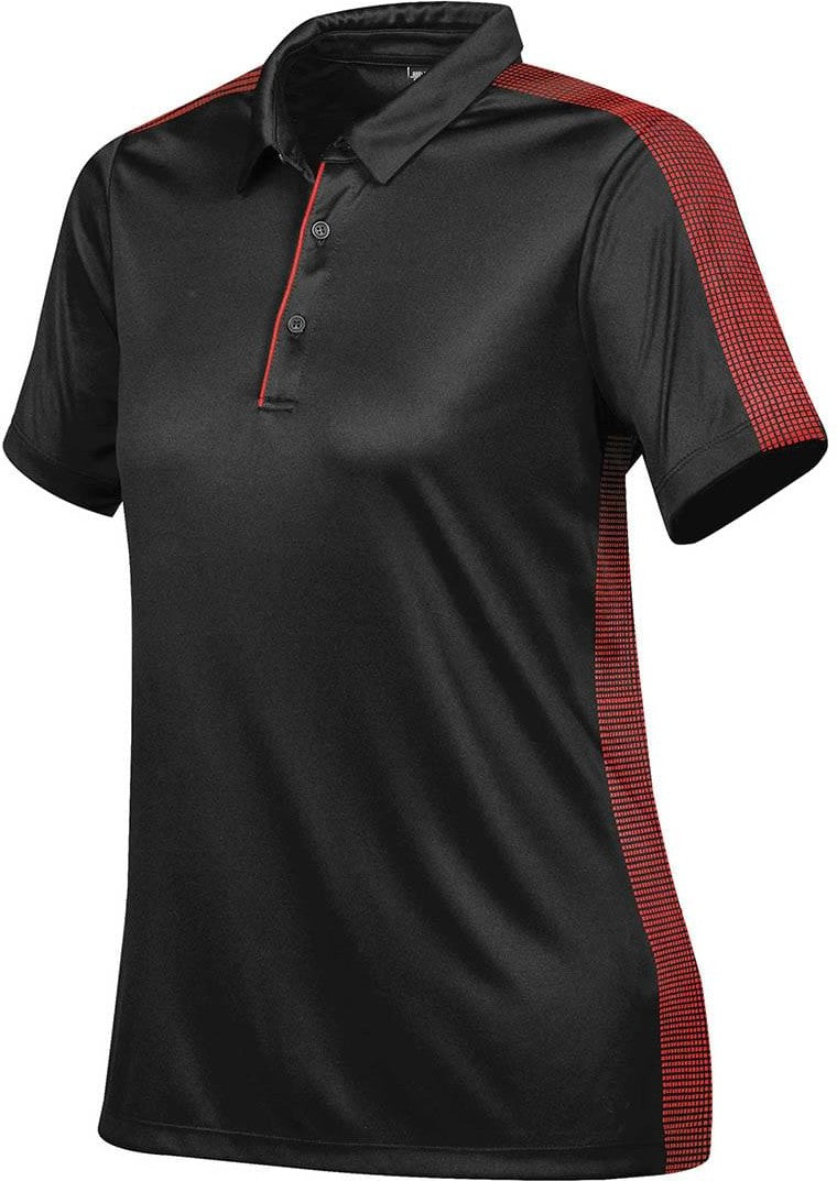 Stormtech Xpx-1w Women’s Bolt Polo - Black True Red
