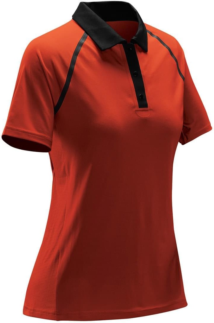 Stormtech Xsp-2w Women’s Neutrino Technical Polo - Fire Orange
