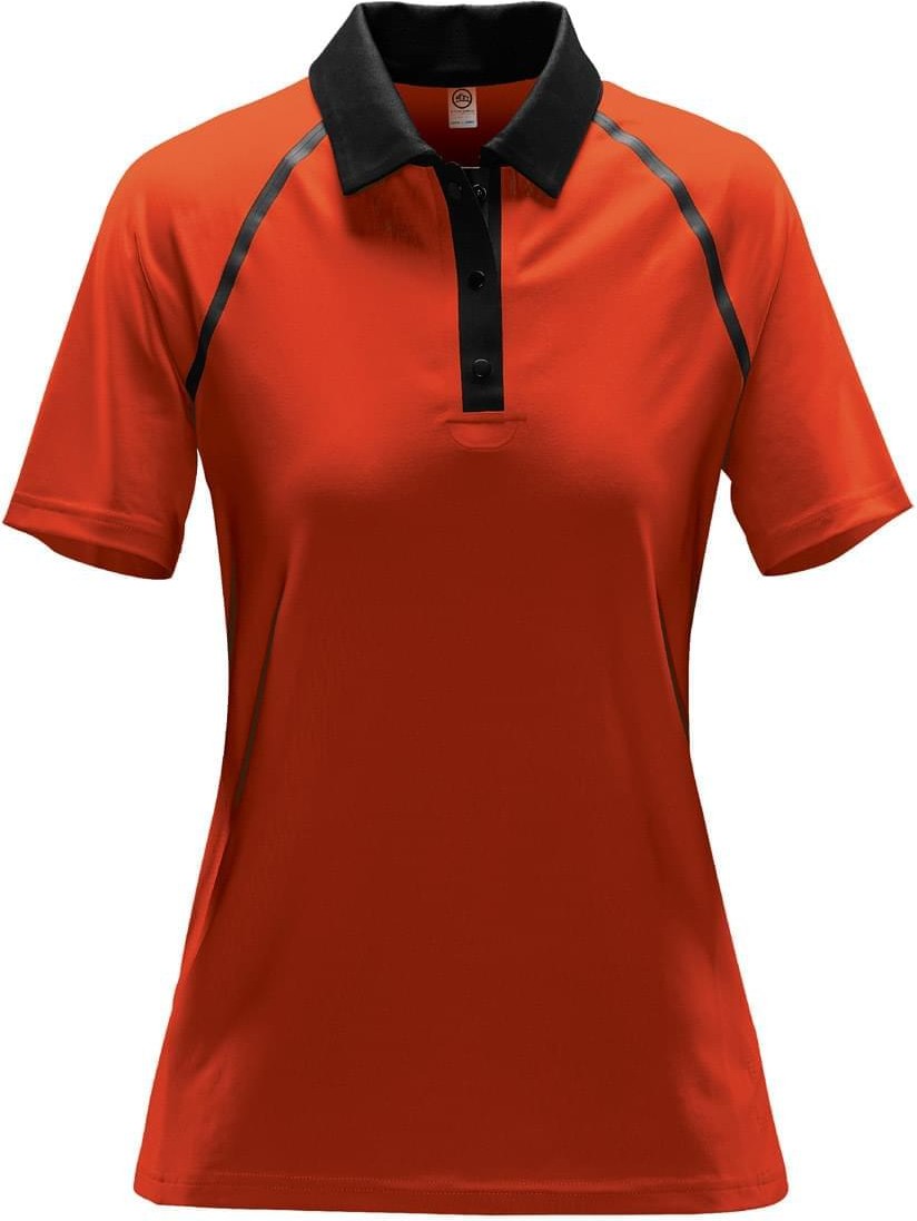 Stormtech Xsp-2w Women’s Neutrino Technical Polo - Fire Orange - Ladies Xs