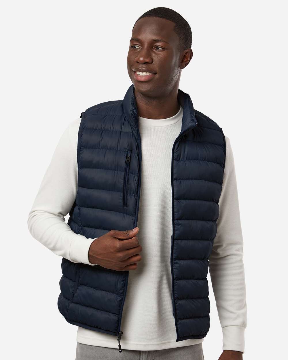 Stormy Night Men's Lightweight Poly-filled Packable Vest - 26717