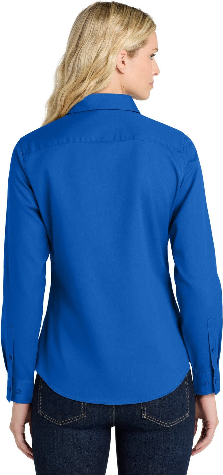 Strong Blue Port Authority Women's Long Sleeve Easy Care Shirt. L608