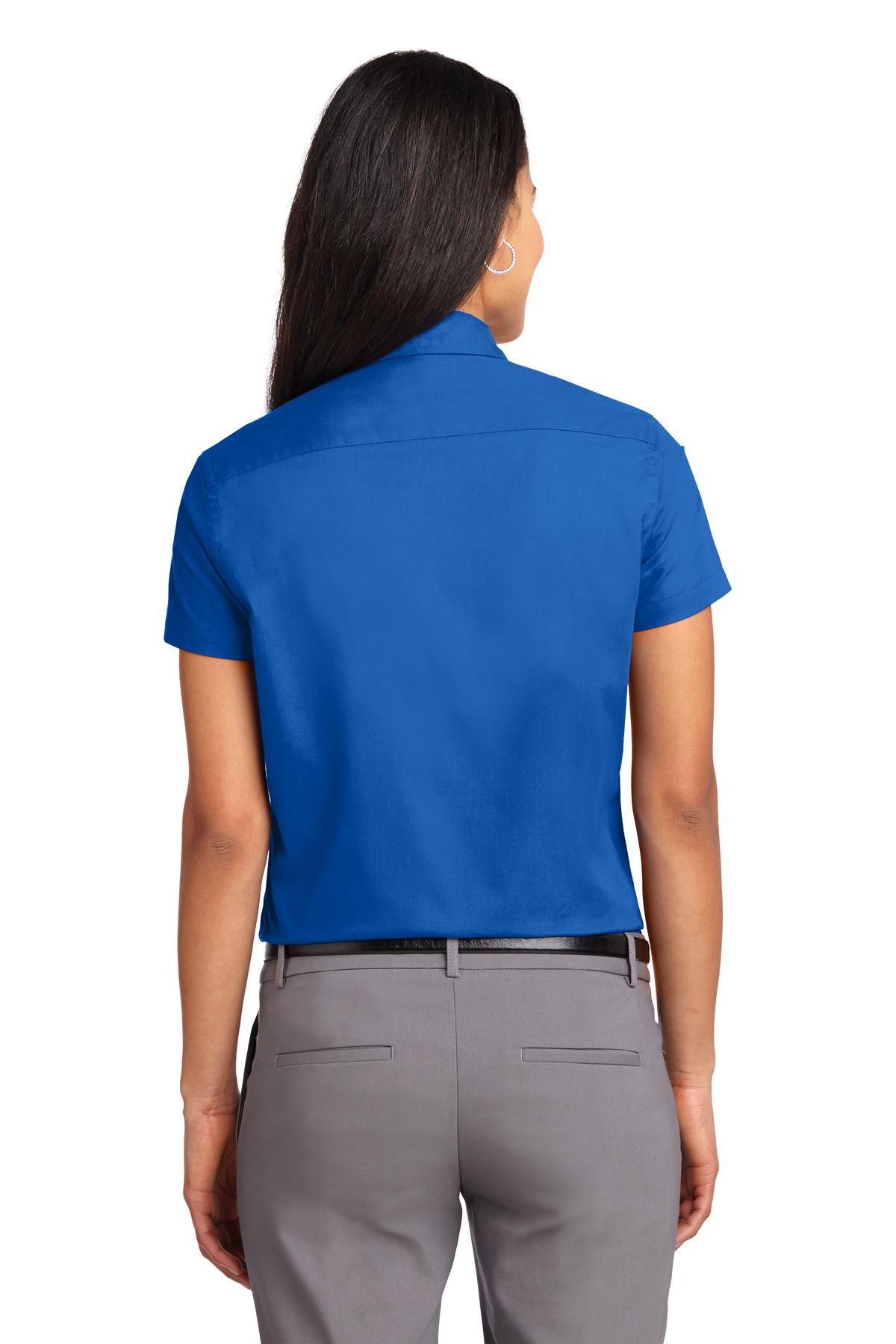 Strong Blue Port Authority Women's Short Sleeve Easy Care Shirt. L508