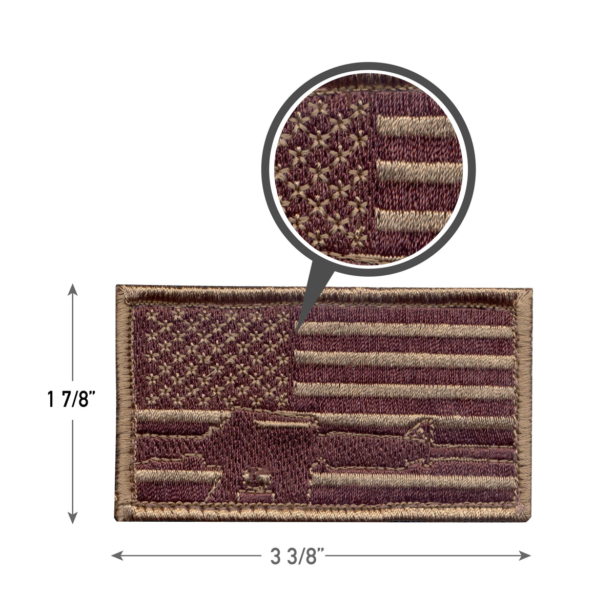 Subdued Flag & Rifle Morale Patch