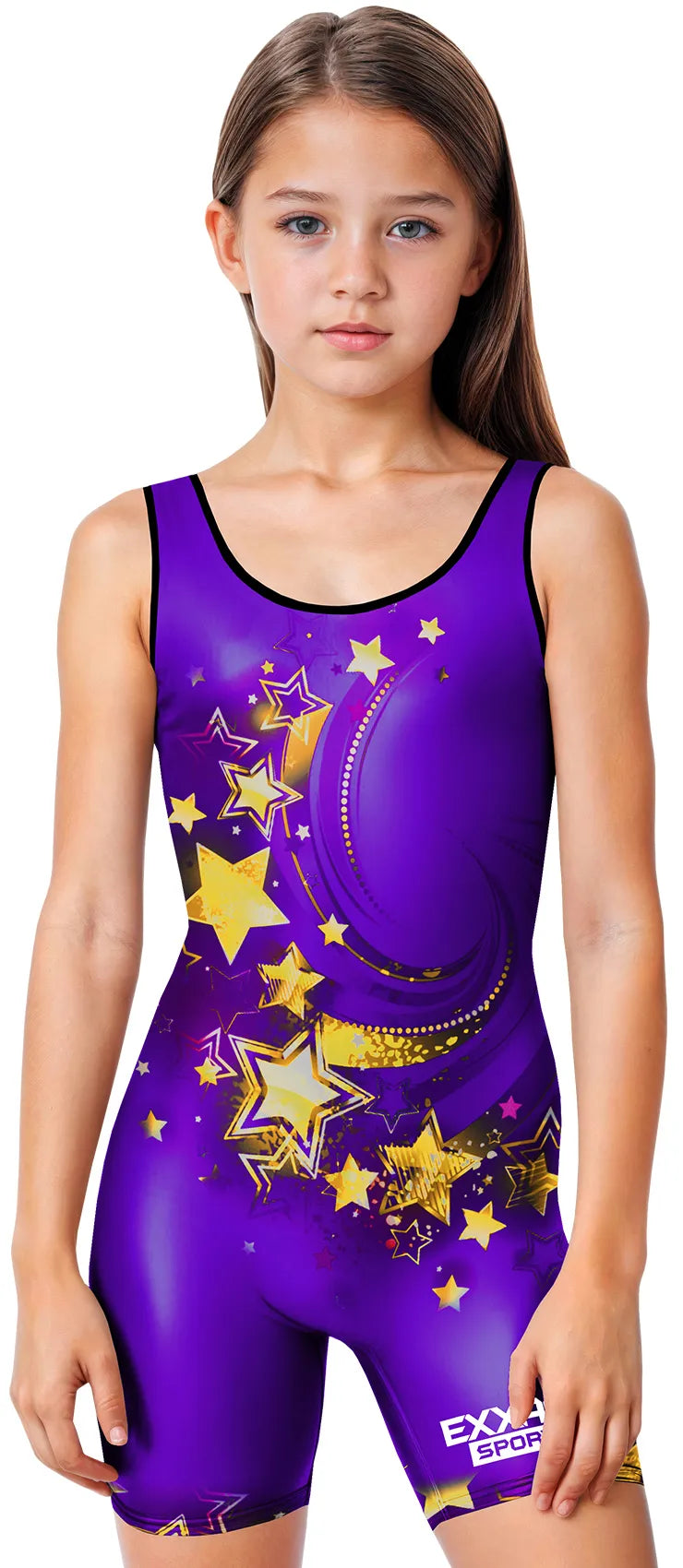 Sublimated Girl’s Wrestling Singlets High-cut Female singlets (stars)