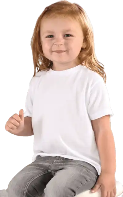 Sublivie 1310 Toddler Polyester Sublimation Tee White
