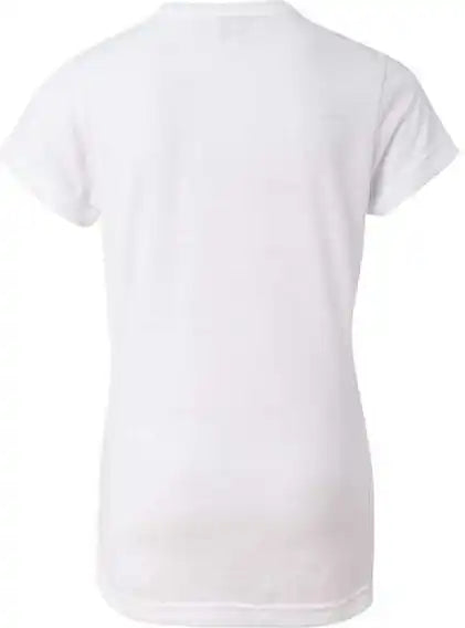 Sublivie 1610 Junior Fit Polyester Sublimation Tee - White