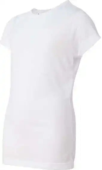 Sublivie 1610 Junior Fit Polyester Sublimation Tee - White
