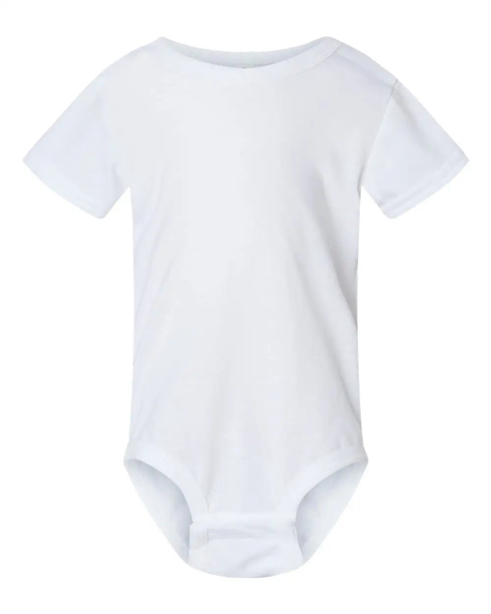 Sublivie 4610s Infant Polyester Sublimation Bodysuit - White