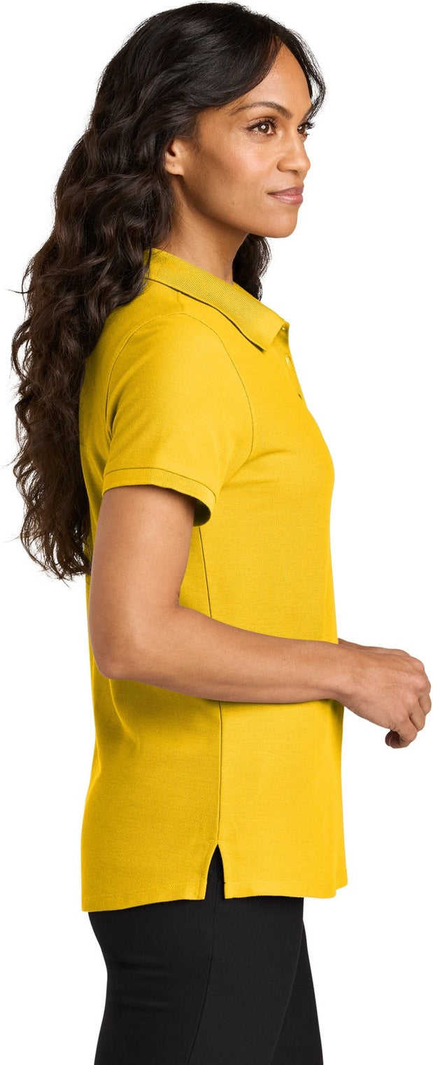 SunflwrYlw Port Authority Women's Wearever Signature Pique Polo LK200