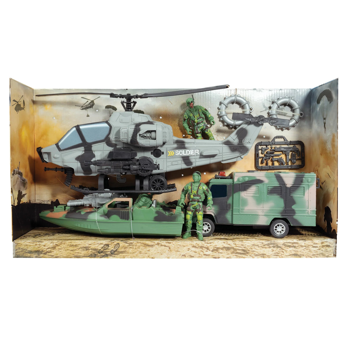 Super Warrior Vehicle Play Set