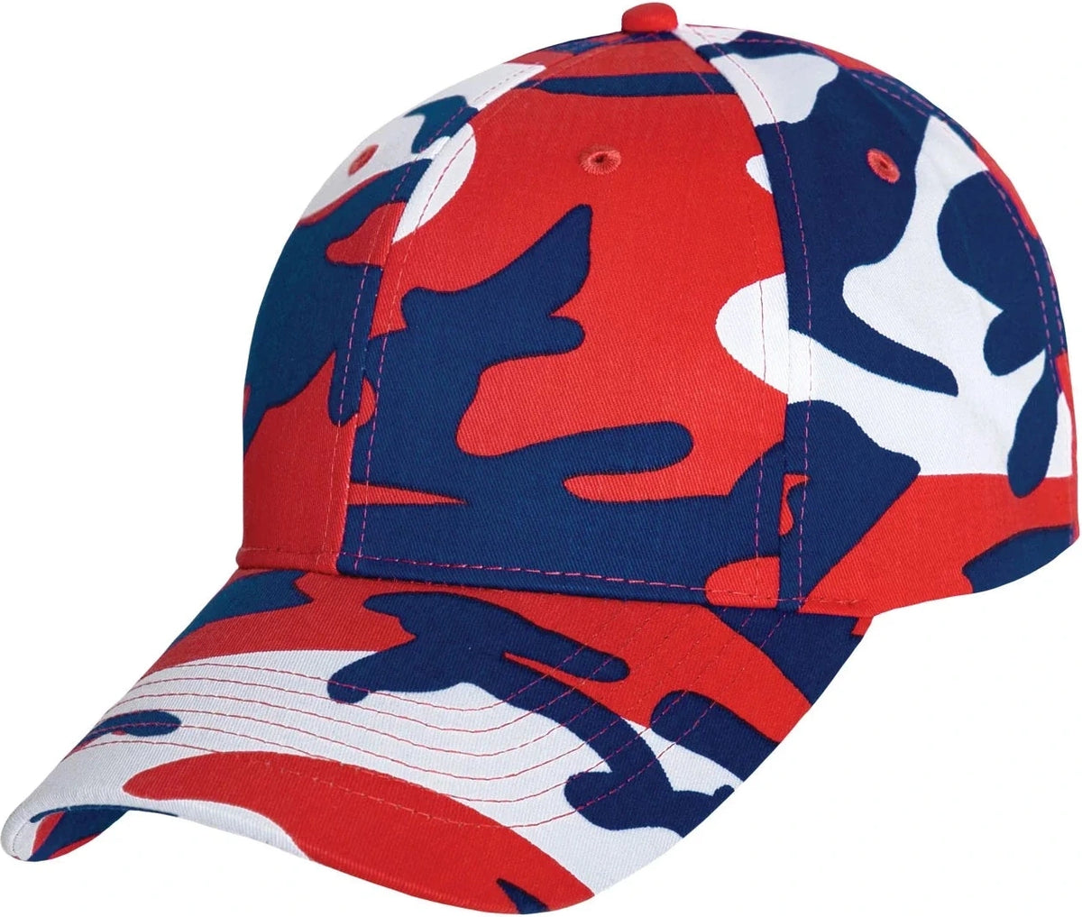Supreme Camo Low Profile Cap - Red / White / Blue