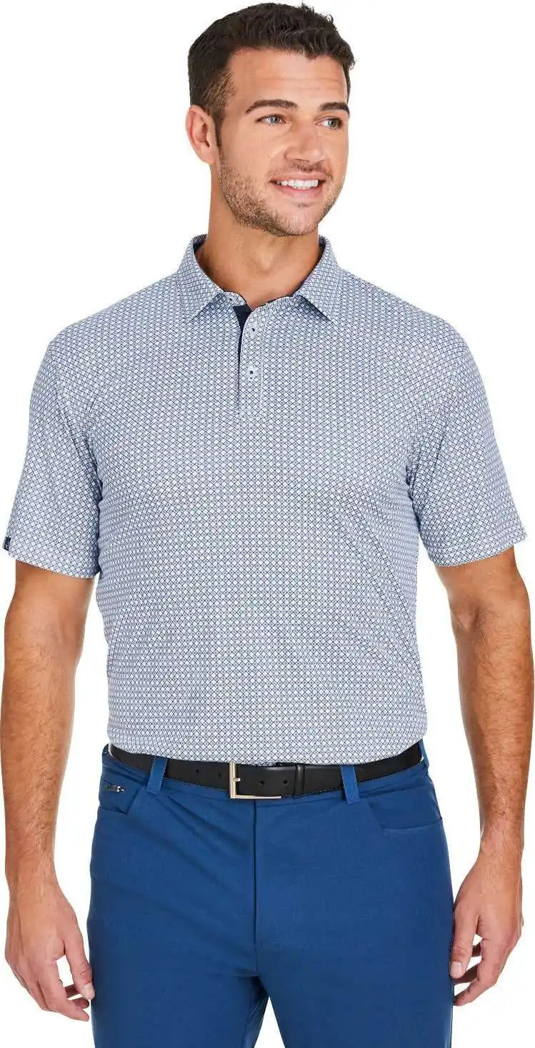 Swannies Golf Sw2200 Men’s Tanner Printed Polo - Navy