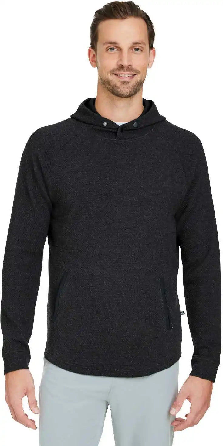 Swannies Golf Swc100 Unisex Camden Hooded Pullover Black