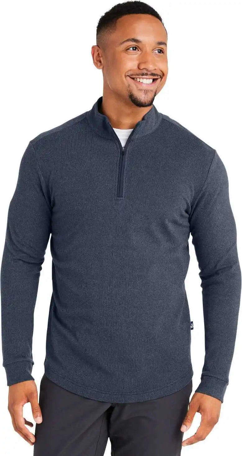 Swannies Golf Swe500 Men’s Emery Quarter-zip - Navy Heather