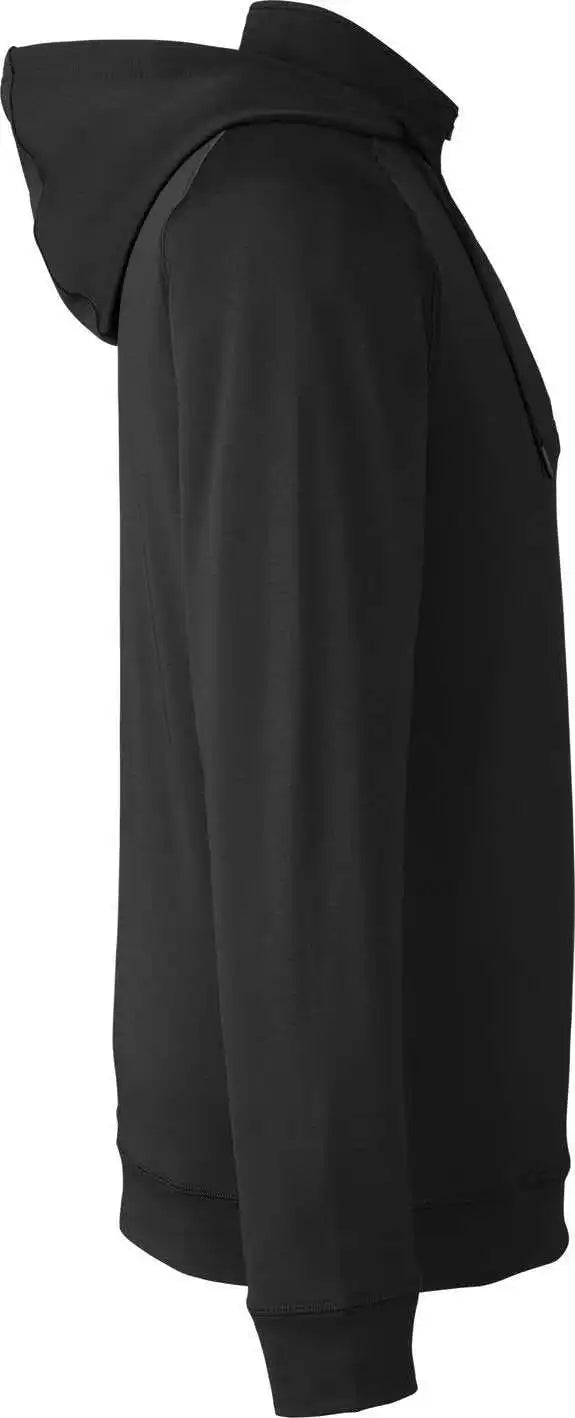 Swannies Golf Swv600 Men’s Vandyke Quarter-zip Hooded Sweatshirt - Black