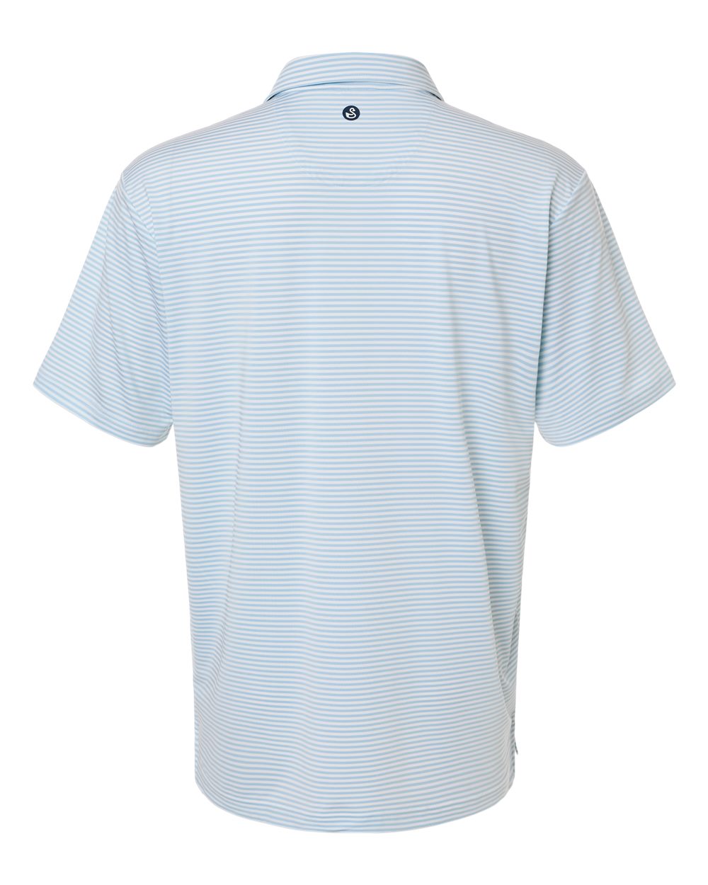 Swannies Sw1110 Men’s Smith Striped Polo - Sky White