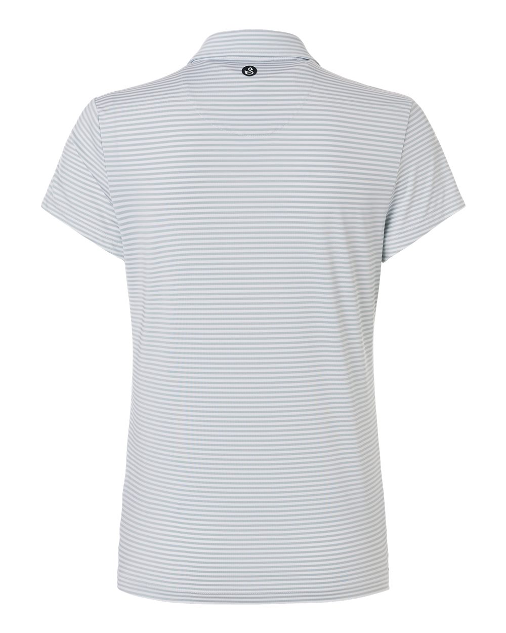Swannies Sw1110l Women’s Kayla Striped Polo - Glacier White