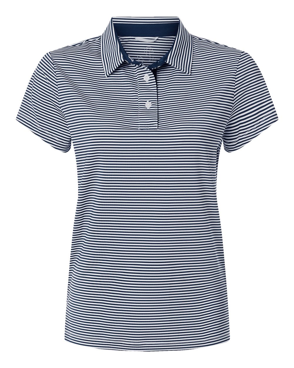 Swannies Sw1110l Women’s Kayla Striped Polo - Navy White