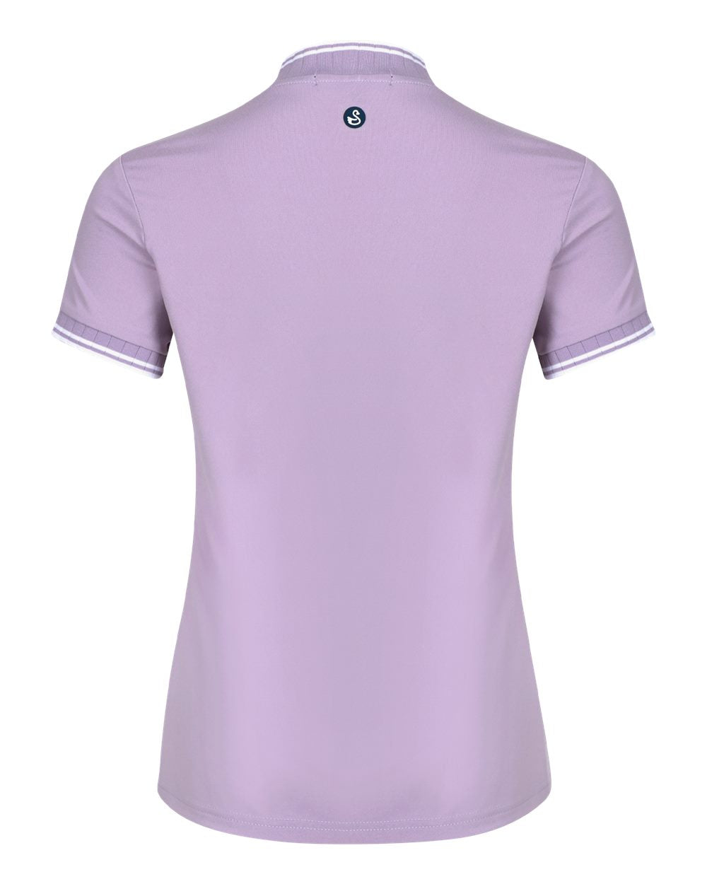 Swannies Sw8700l Women’s Tara Tipped Polo - Lavender Frost