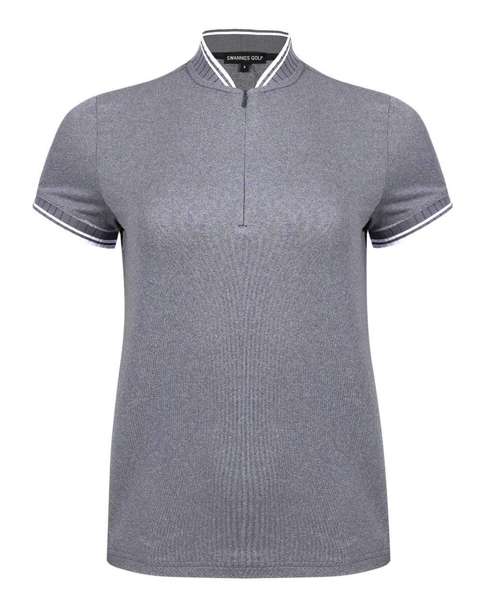 Swannies Sw8700l Women’s Tara Tipped Polo - Navy Heather