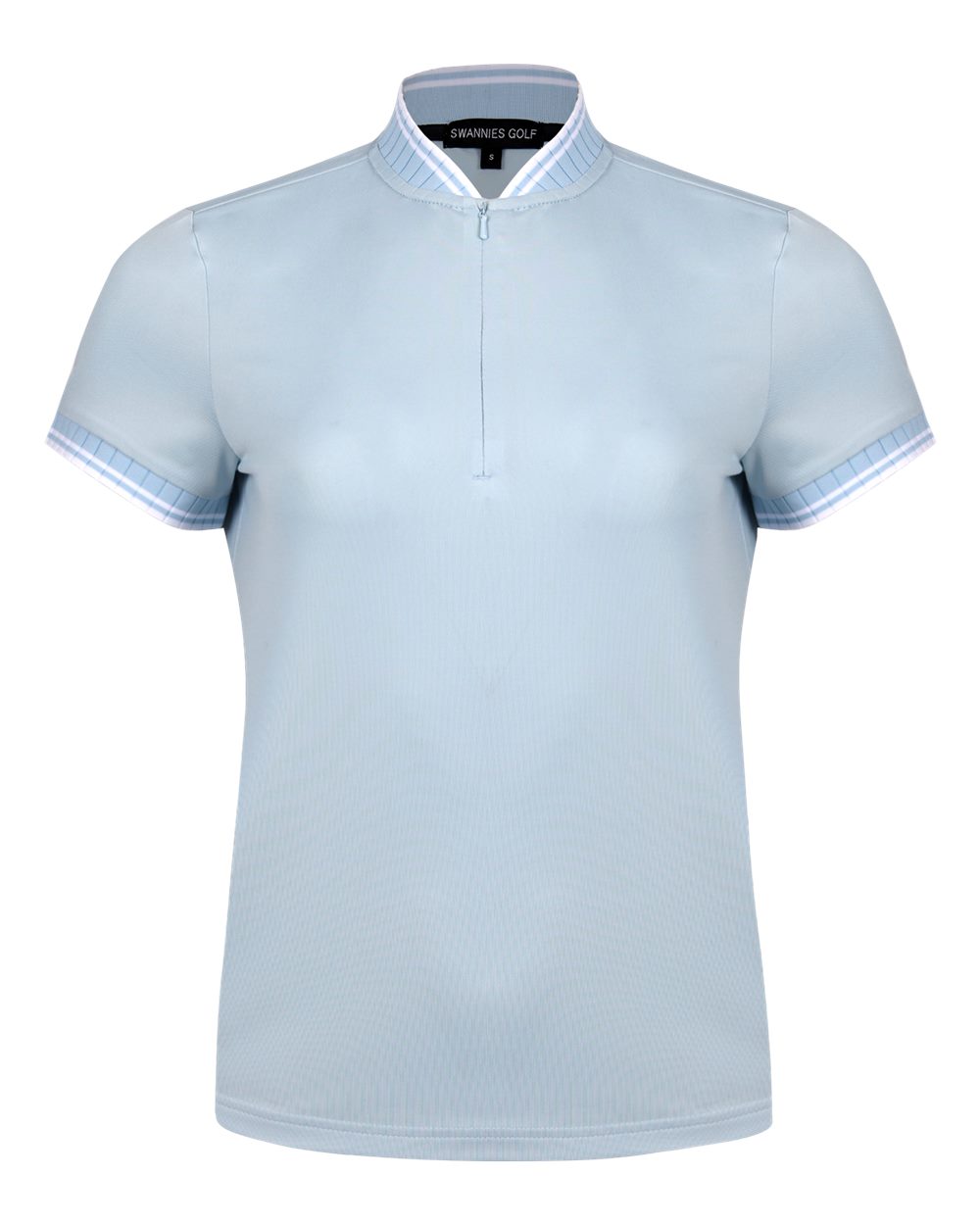 Swannies Sw8700l Women’s Tara Tipped Polo - Sky