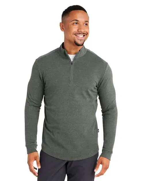 Swannies Swe500 Emery Quarter-zip Pullover - Olive Grey Heather