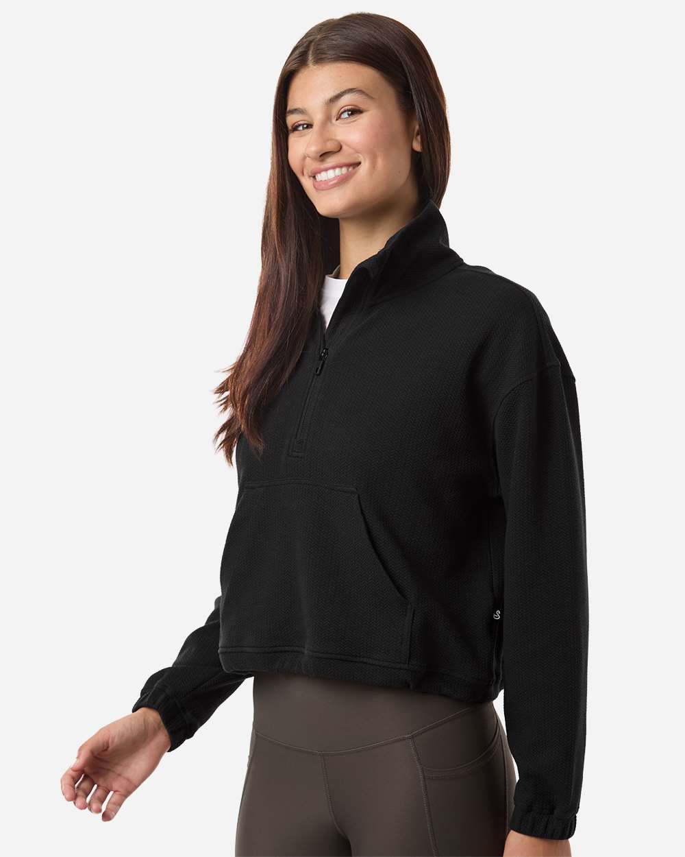 Swannies Swkl400l Women’s Kenna Quarter-zip Pullover - Black