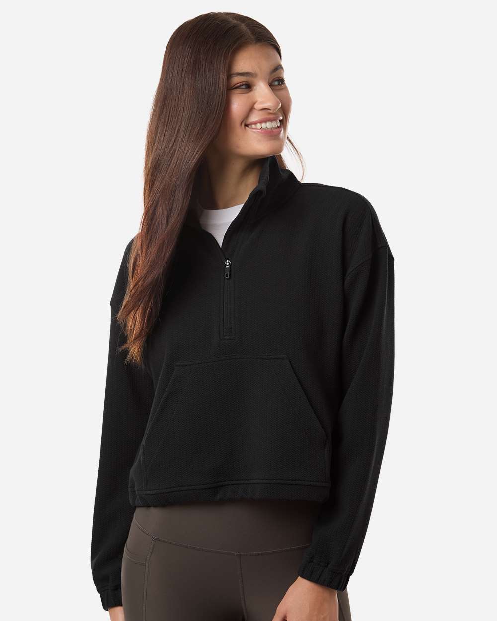 Swannies Swkl400l Women’s Kenna Quarter-zip Pullover - Black