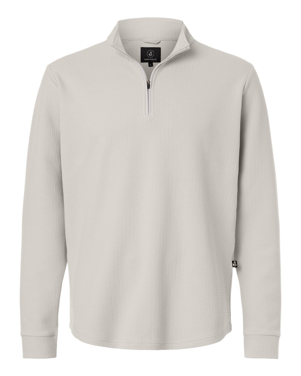 Swannies Swl500 Men’s Luke Quarter-zip Pullover - Glacier