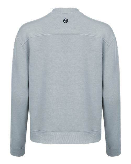 Swannies Swm500l Women’s Margaret Cross Neck Sweatshirt - Glacier