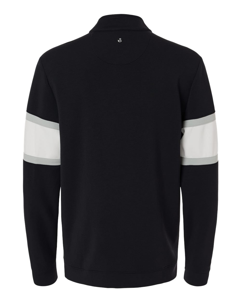 Swannies Swoq500 Men’s Owen Quarter-zip Pullover - Black White