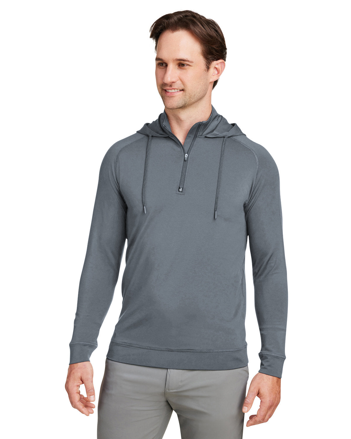 Swannies Swv600 Vandyke Quarter-zip Pullover Hooded Sweatshirt - Graphite