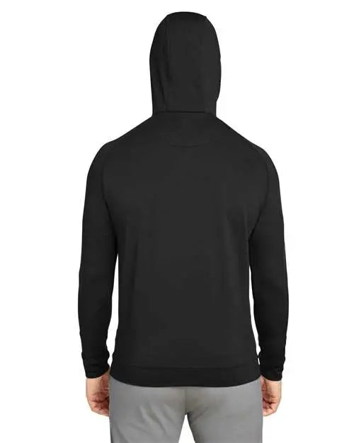 Swannies Swv600 Vandyke Quarter-zip Pullover Hooded Sweatshirt - Black